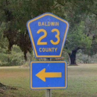 Alabama county rd sign