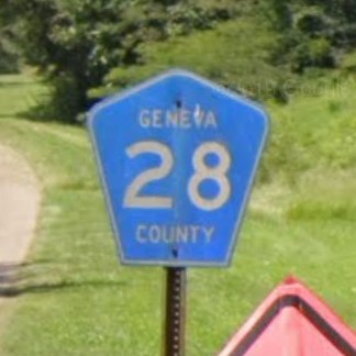 Alabama county rd sign