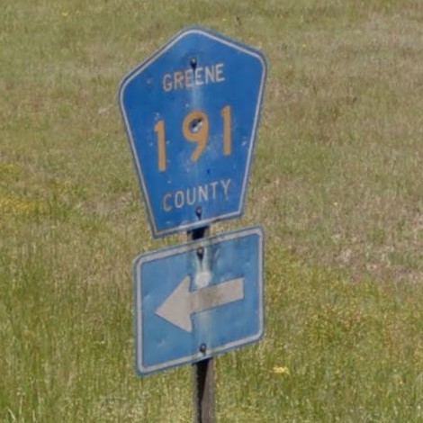 Alabama county rd sign