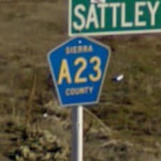 California county rd sign