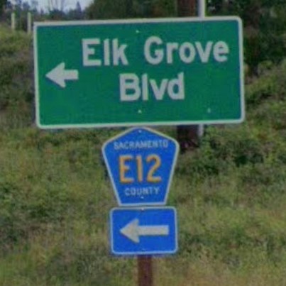 California county rd sign