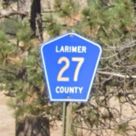 Colorado county rd sign