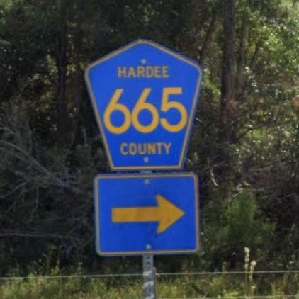 Florida county rd sign