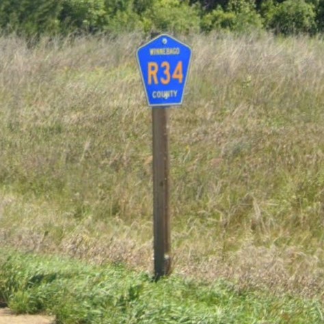 Iowa county rd sign