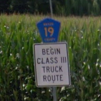 Illinois county rd sign
