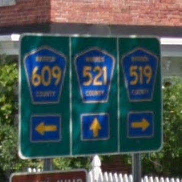 New Jersey county rd sign