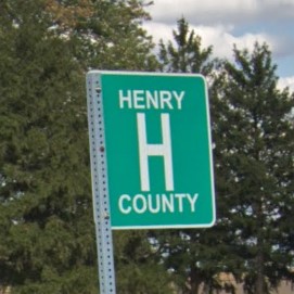Ohio county rd sign