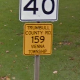 Ohio county rd sign