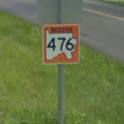 Ohio county rd sign