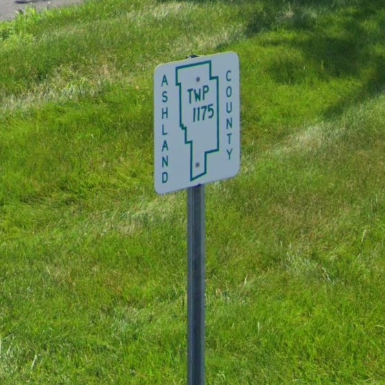 Ohio county rd sign
