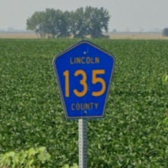 South Dakota county rd sign