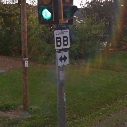 Wisconsin county rd sign