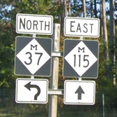 Michigan state hwy sign