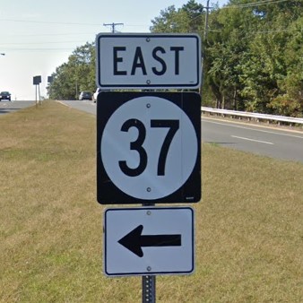 New Jersey state hwy sign