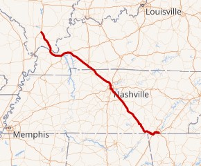 Interstate 24 map