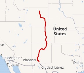 Interstate 25 map