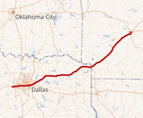 Interstate 30 map
