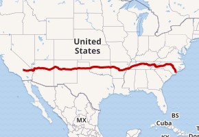 Interstate 40 map