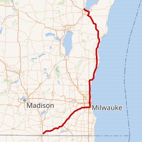 Interstate 43 map