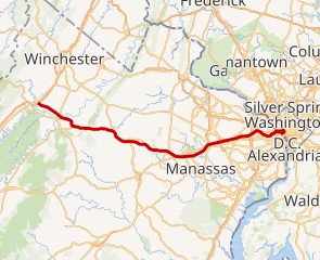Interstate 66 map