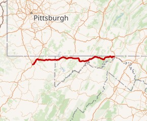 Interstate 68 map