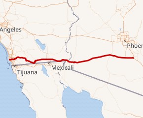 Interstate 8 map