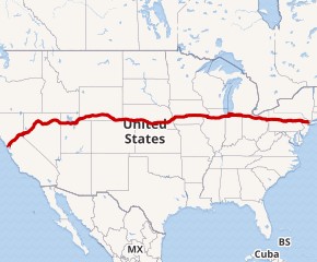 Interstate 80 map