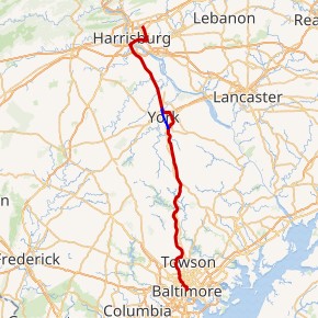 Interstate 83 map