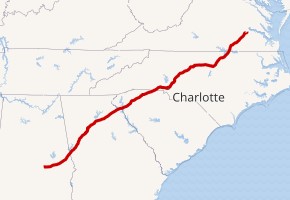 Interstate 85 map