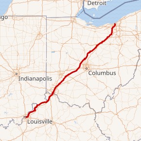 US Hwy 42 map