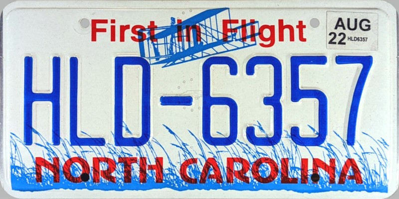 North Carolina br plate
