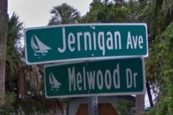 Melbourne, FL street sign