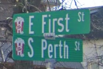 Schaller, IA street sign