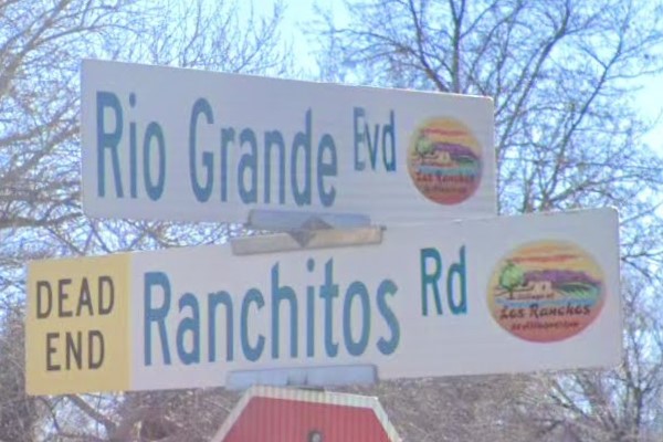 Los Ranchos, NM street sign