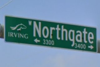 Irving, TX street sign
