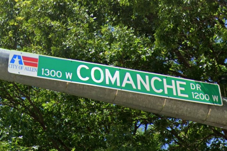 Allen, TX street sign