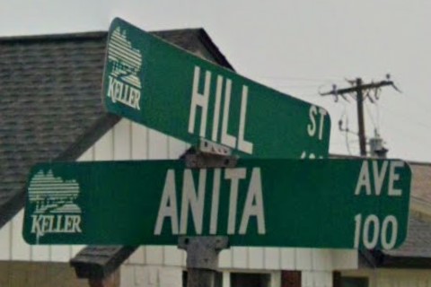 Keller, TX street sign