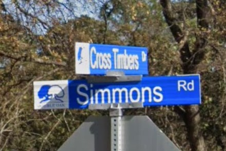 Double Oak, TX street sign