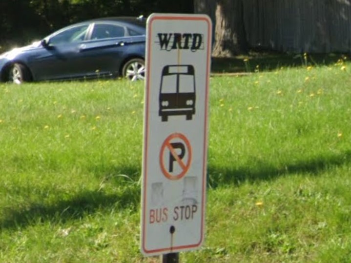 Eastern Connecticut bus sign