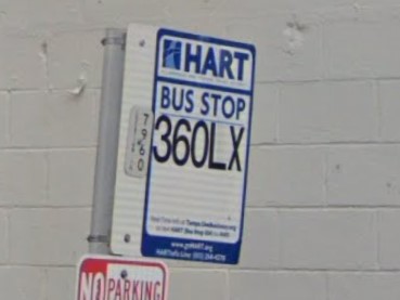 Tampa, FL bus sign