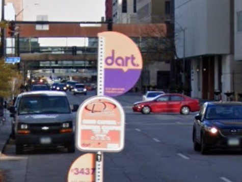Des Moines, Iowa bus sign
