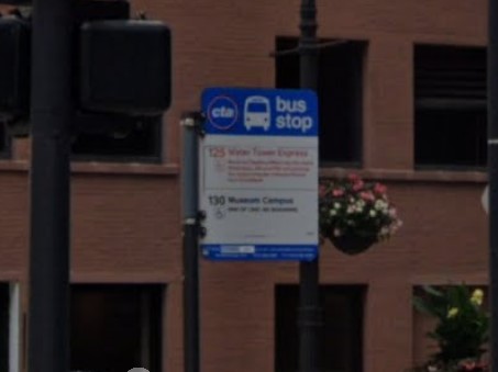 Chicago, Illinois bus sign