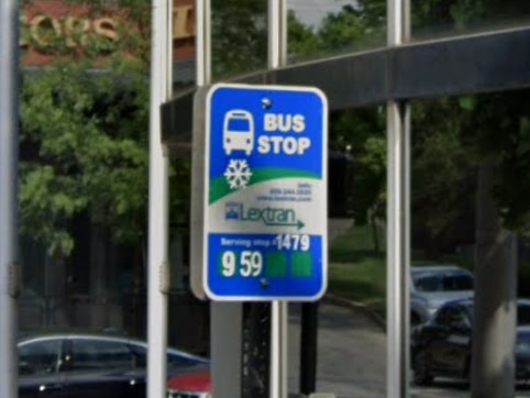 Lexington, Kentucky bus sign