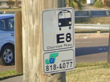 New Orleans, Louisiana bus sign