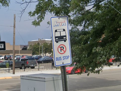 Flint, Michigan bus sign