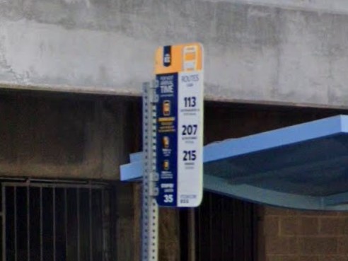 Las Vegas, Nevada bus sign