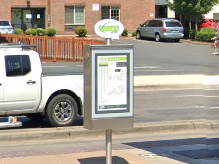 Eugene, Oregon bus sign