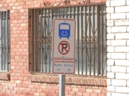 Abilene, Texas bus sign