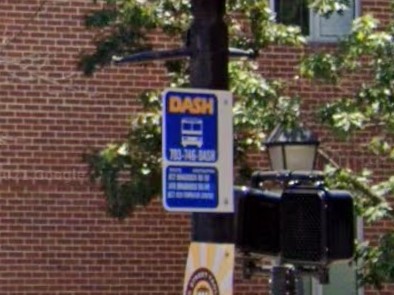 Alexandria, Virginia bus sign