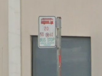 Olympia, Washington bus sign